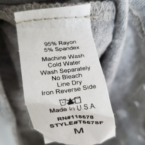 Francesca's Blue Rain Unicorn Cold Shoulder Top - Picture 6 of 6